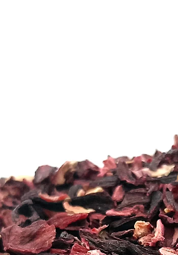 Hibiscus (karkade) 100g - (Hibiscus sabdariffa) - 
Plante à la couleur éclatante et à la saveur acidulée, le jus d'hibiscus ou "