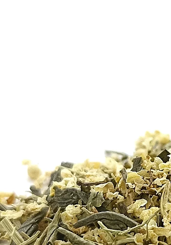 Thé vert & Sureau 100g - 
Ingrédients: Thé vert Sencha et sureau
Thé vert Sencha associé à la douceur de la fleur de sureau. Un 