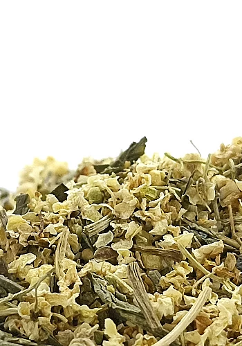 Thé vert & Sureau 250g - 
Ingrédients: Thé vert Sencha et sureau
Thé vert Sencha associé à la douceur de la fleur de sureau. Un 