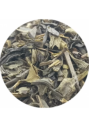 Thé vert Chun Mee - Thé vert de Chine connu pour sa clarté et son goût plus acidulé que la plupart des thés verts.
  