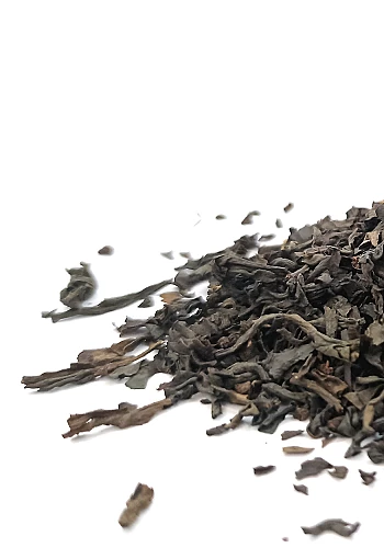 Thé noir Lapsang Souchong 45g - Thé noir fumé aux bois de cèdre et d'épicéa, il présente un goût et une couleur très intenses.