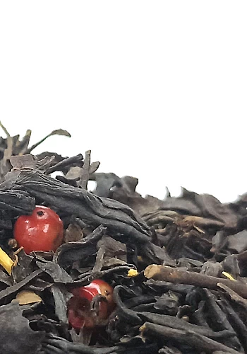 Thé mélange Chaï 250g - Thé noir et Wu-long mélangé aux épices (giroflier , cardamome, gingembre, cannelle, baie rose, ginseng).